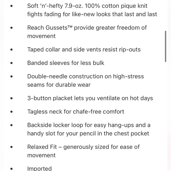 NWT Duluth Trading Polo Shirt, Size 2XLl Tall - Picture 4 of 9